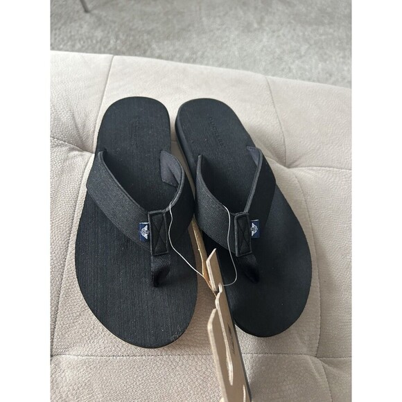 Men’s DOCKERS Premium Brushed EVA Flip Flops Sandals Size 9 Black NWT - Picture 3 of 5
